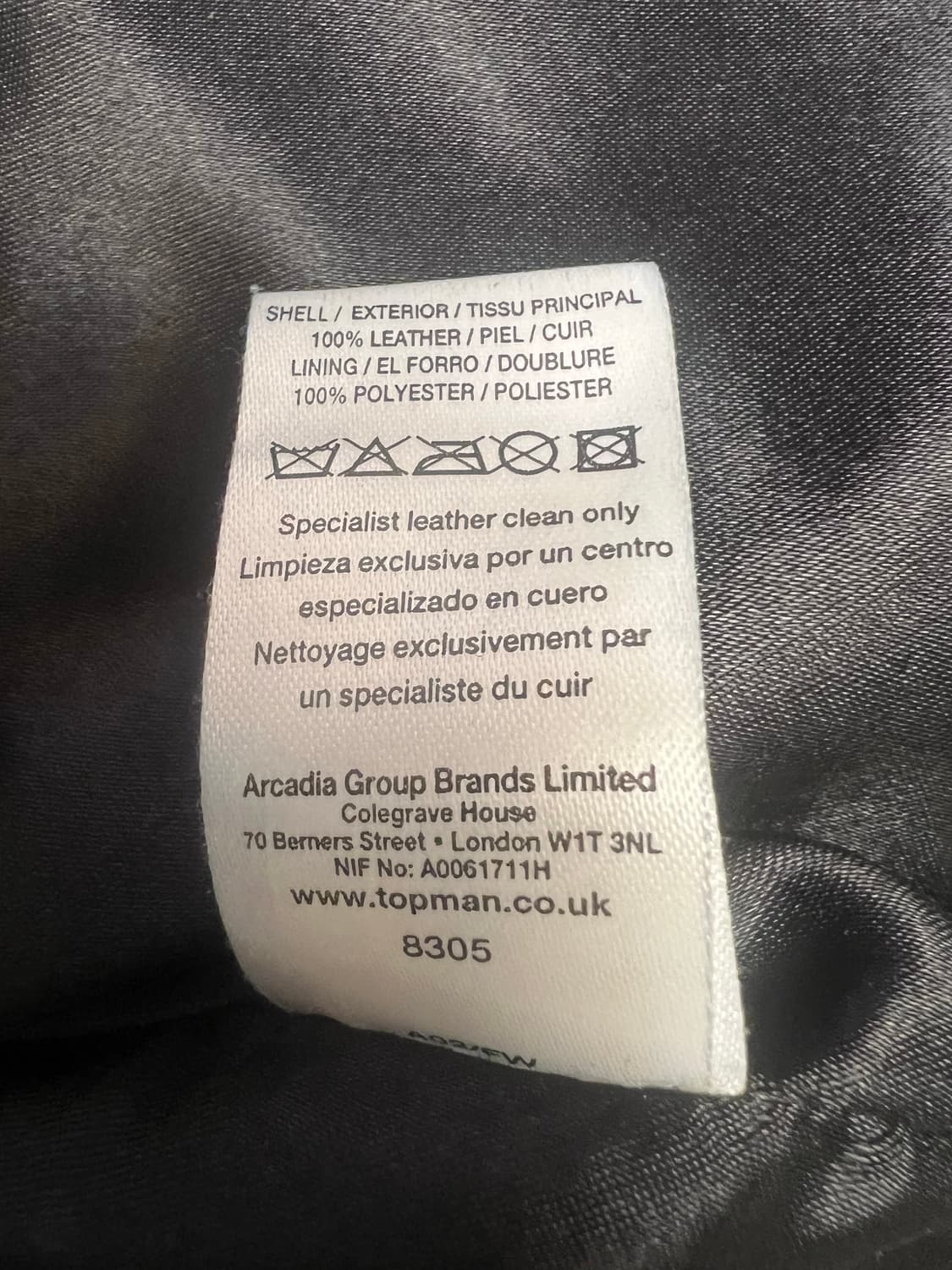 하이넥 레더 자켓 상품이미지5