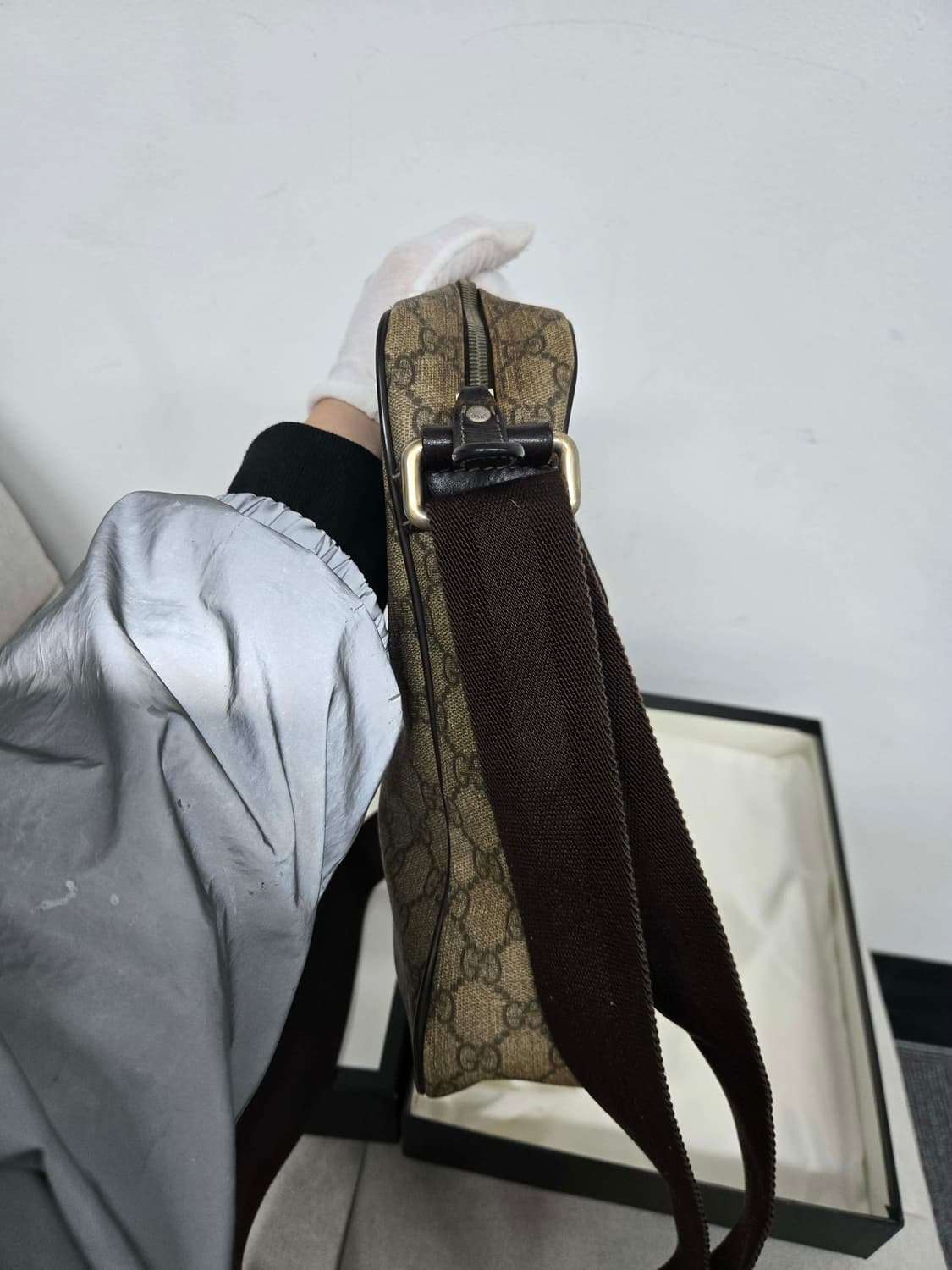 [보증서 정품] 구찌 시그니처 숄더백 상품이미지5