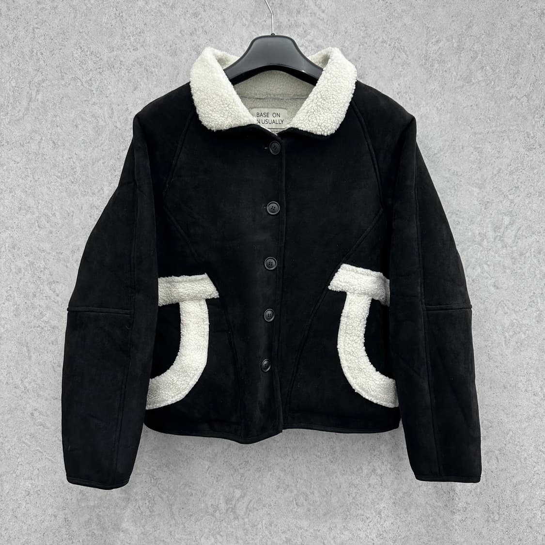 FREE 에코스웨이드 여자 루즈핏 쉐르파 무스탕 자켓 상품이미지1