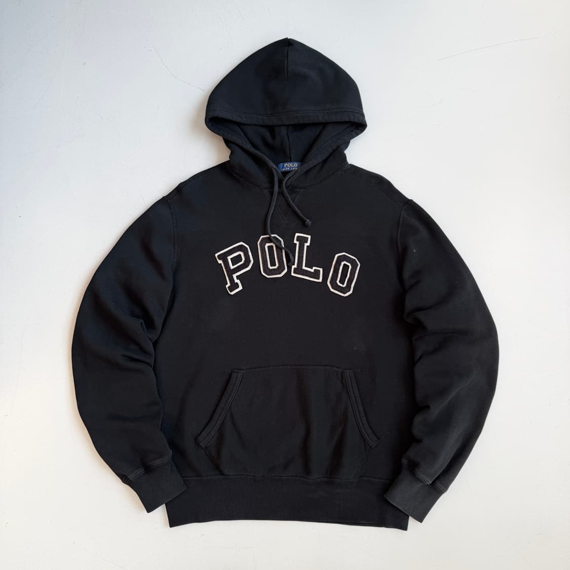 폴로 신형 아치로고 후드티 블랙 상품이미지2
