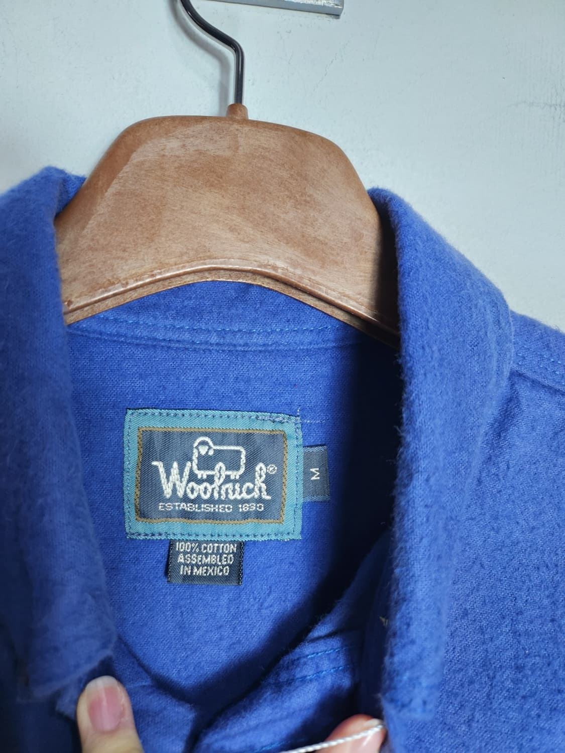 울리치 블루 코튼 셔츠 상품이미지3