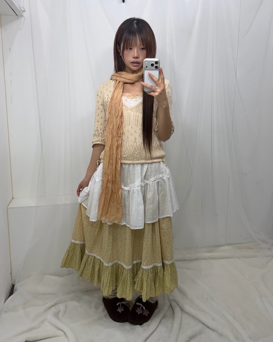 𖤐허니 베이지 모리걸set𖤐  상품이미지1