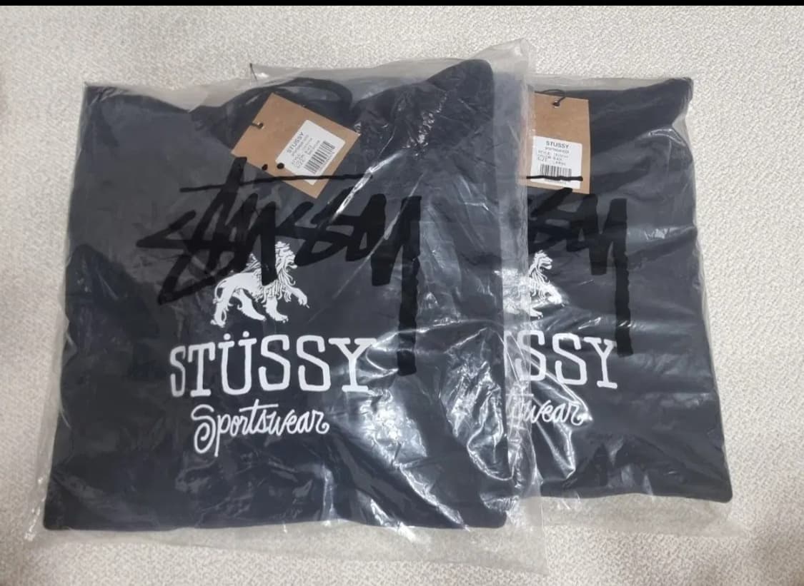 미개봉)스투시 라이온 블랙후드티 상품이미지1