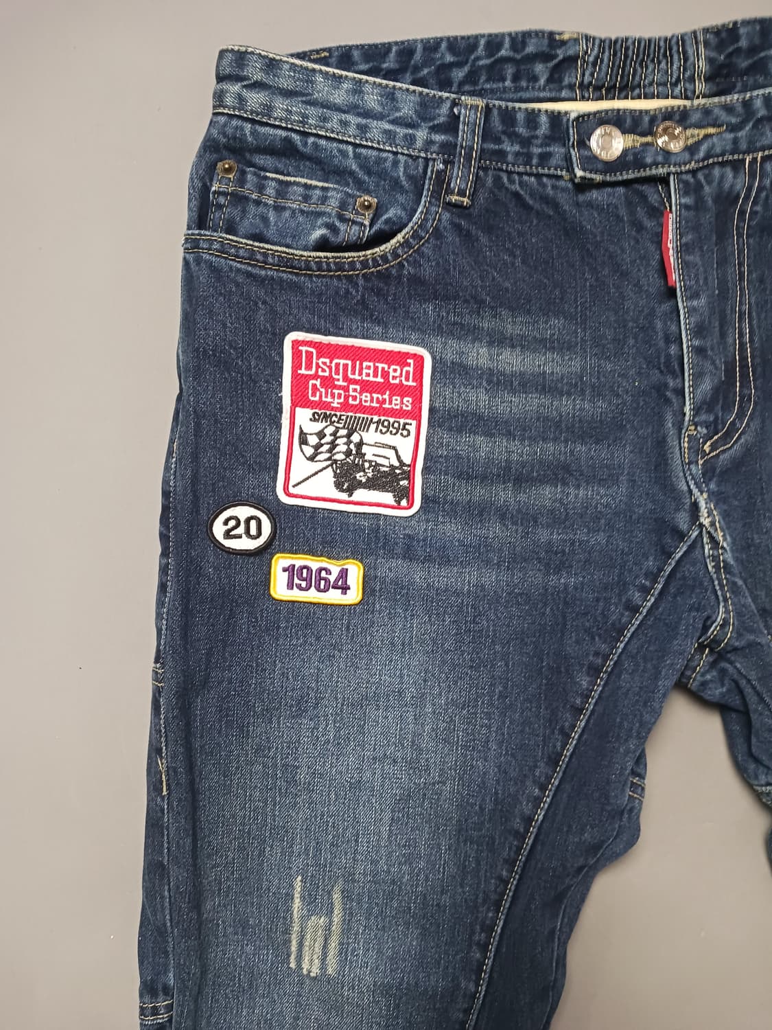 [36] 디스퀘어드2 자수패치 바이커진 청바지 상품이미지2