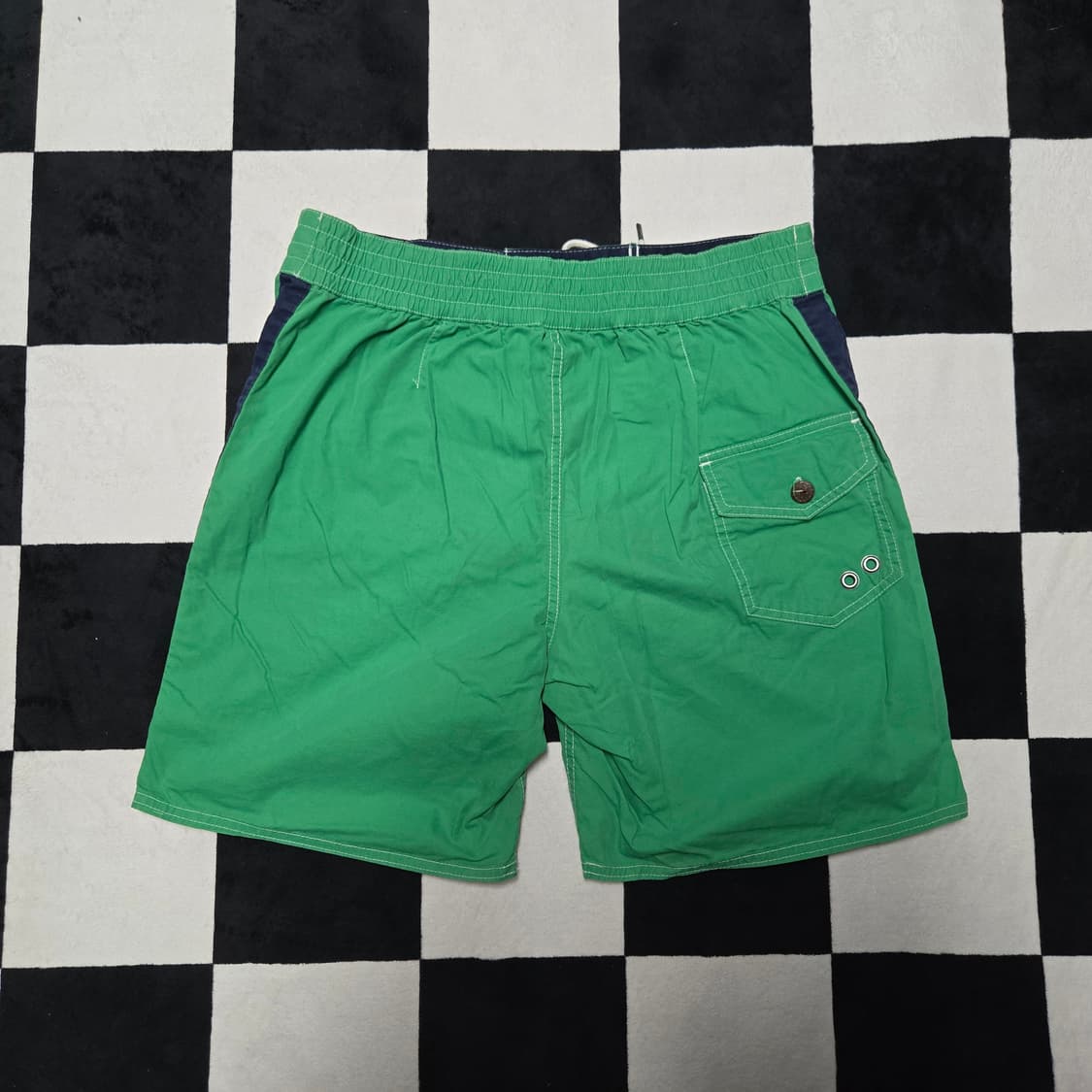 M 폴로랄프로렌 크로스말렛 엠브로이드 스윔팬츠 그린 수영복 상품이미지5