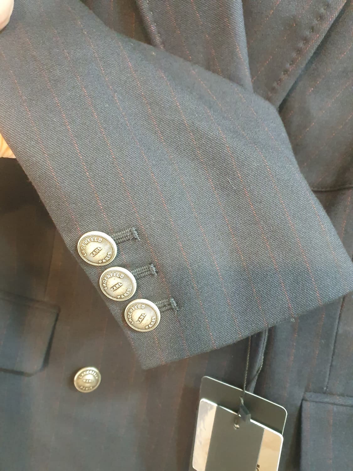 새상품)칼 라거펠트 여성 더블 버튼 자켓 90 상품이미지4