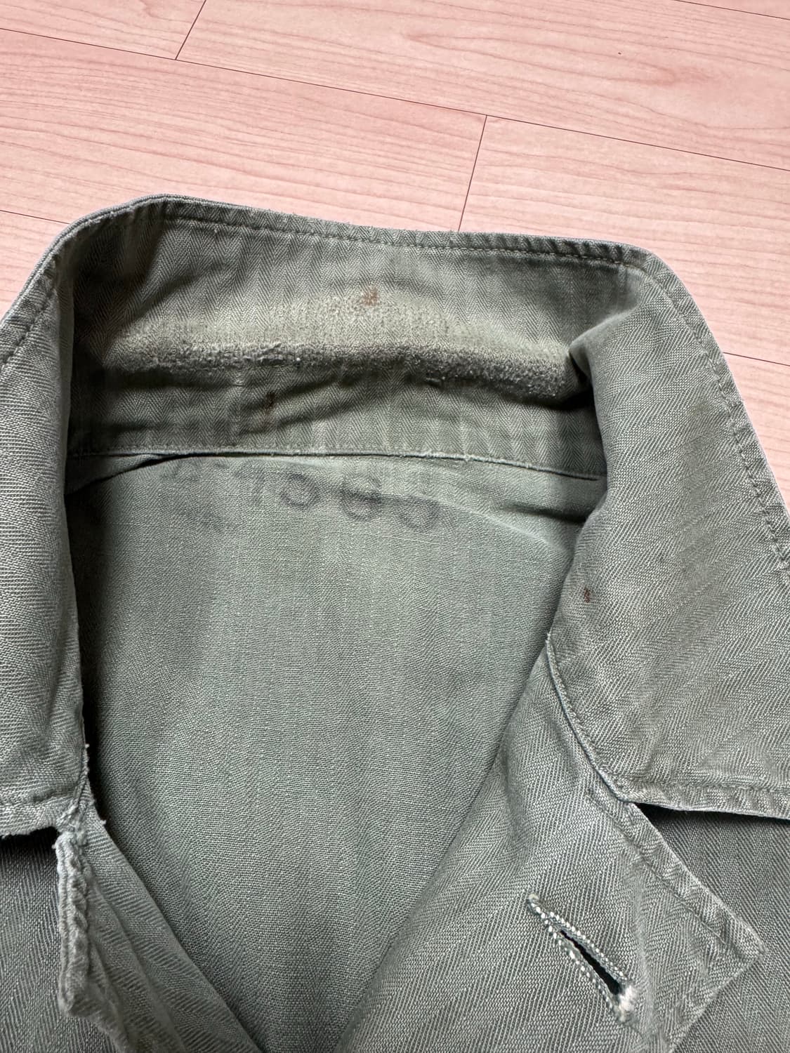 오리지널 미군 M43 hbt 셔츠 자켓 xl 상품이미지3