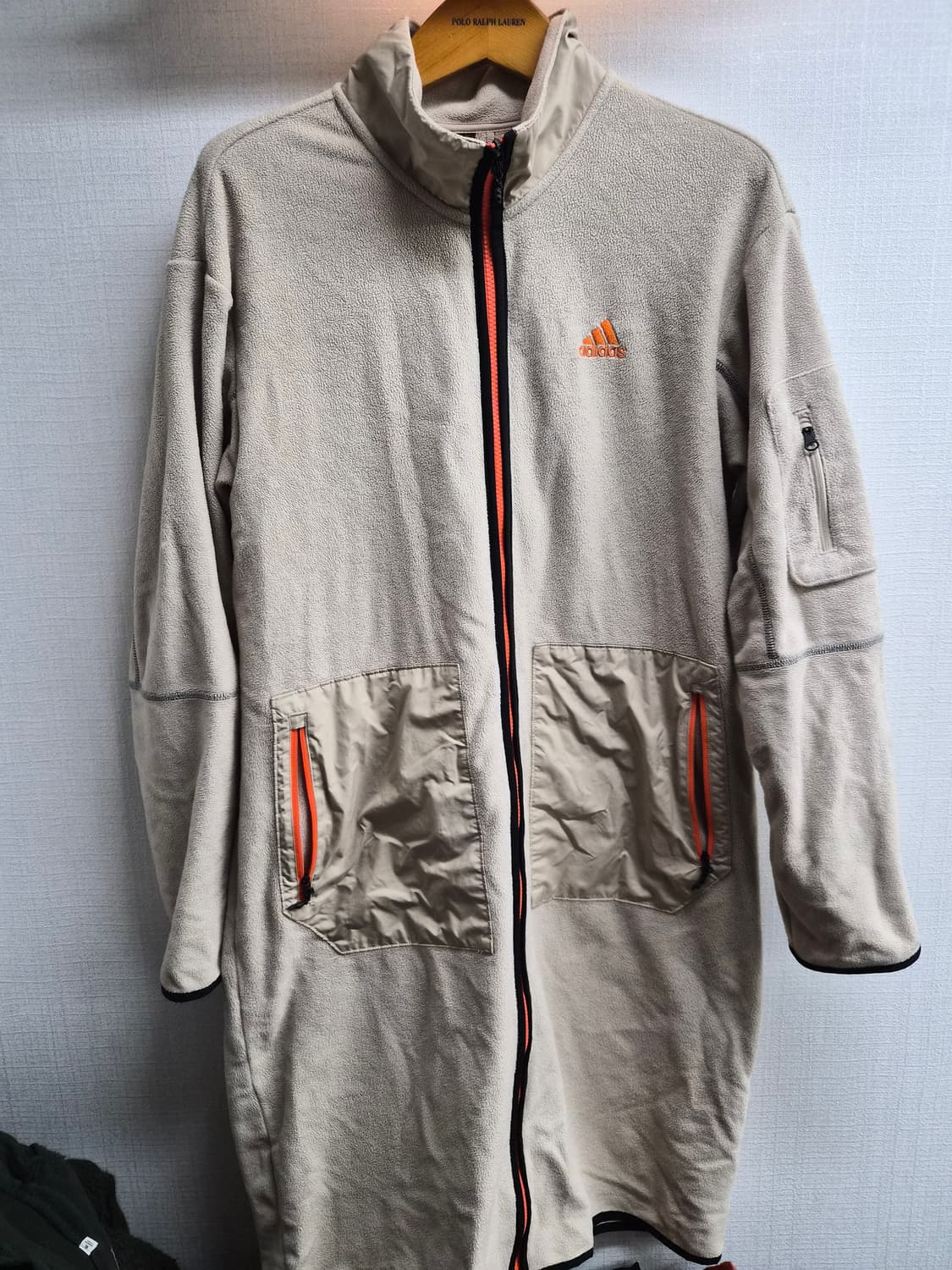 L/100) 아디다스 롱 마이크로 플리스 자켓 팝니다 상품이미지1