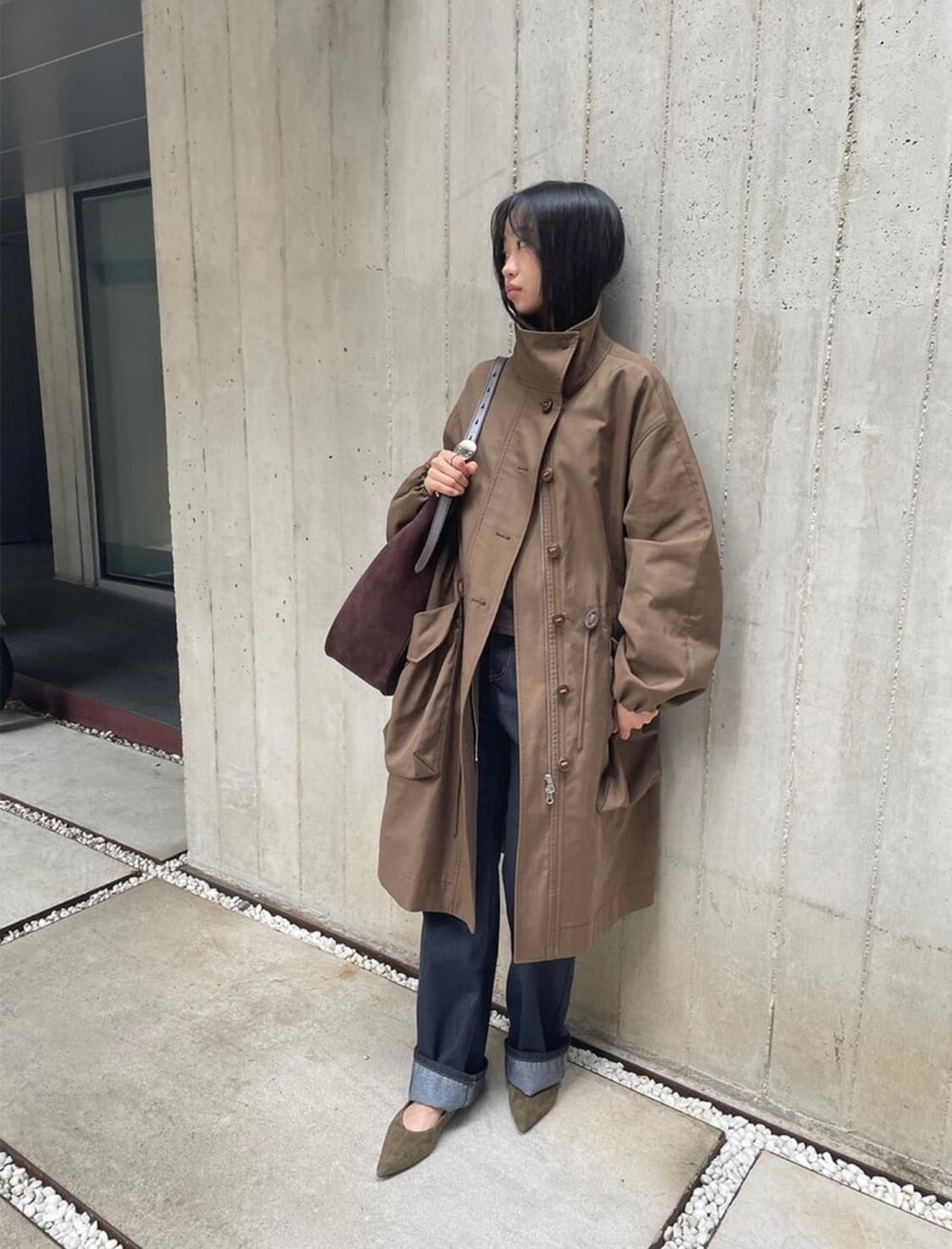 모한 하이넥 사파리 점퍼 상품이미지1