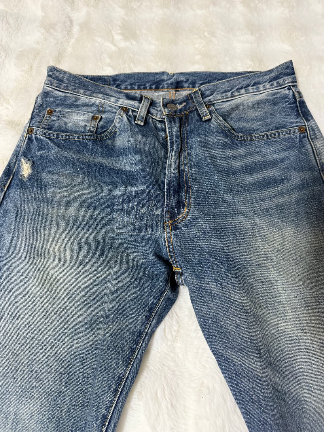 [32] LVC 빅E 501zxx 사시코 데님 상품이미지5