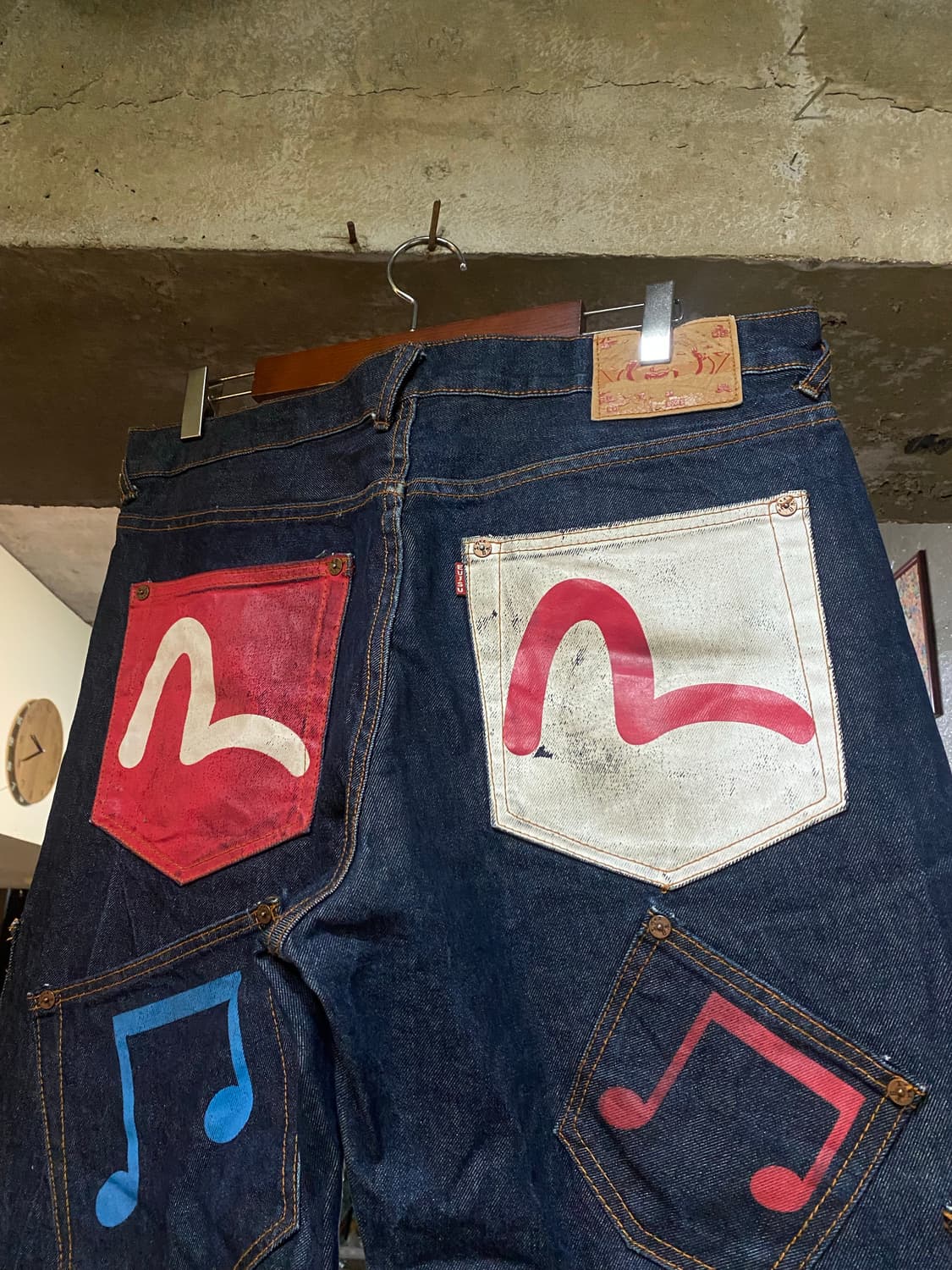 EVISU 에비수 컬티포켓 멜로디 팬츠 38 상품이미지2