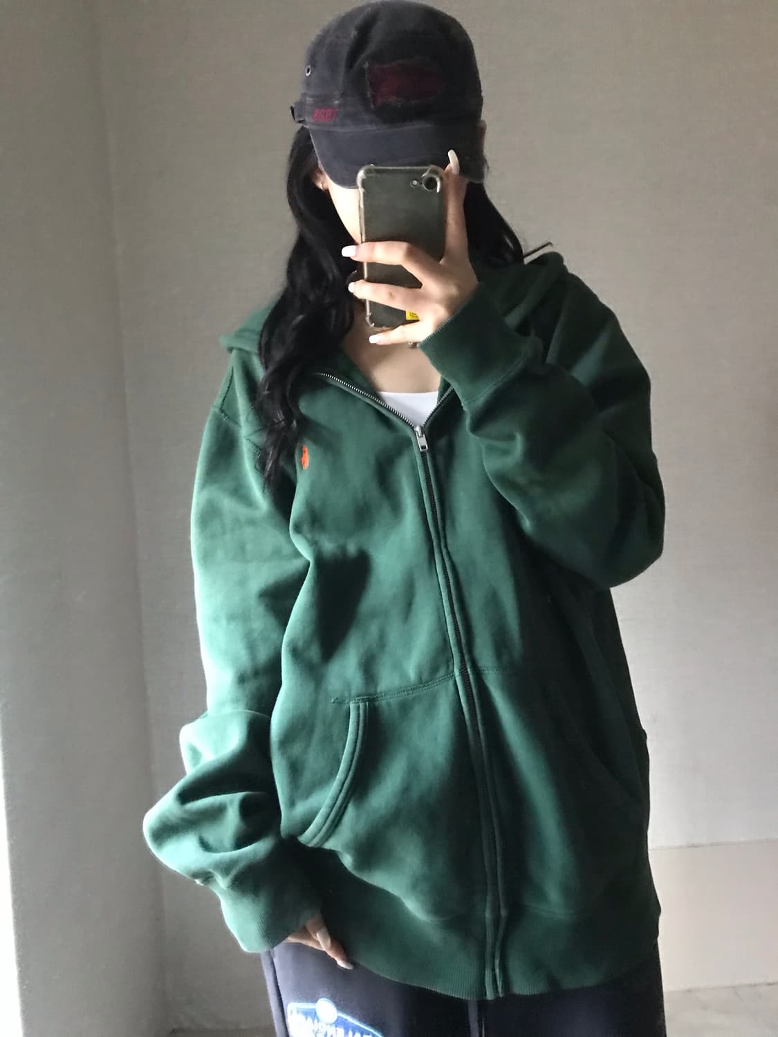 폴로 그린 후드집업 상품이미지4