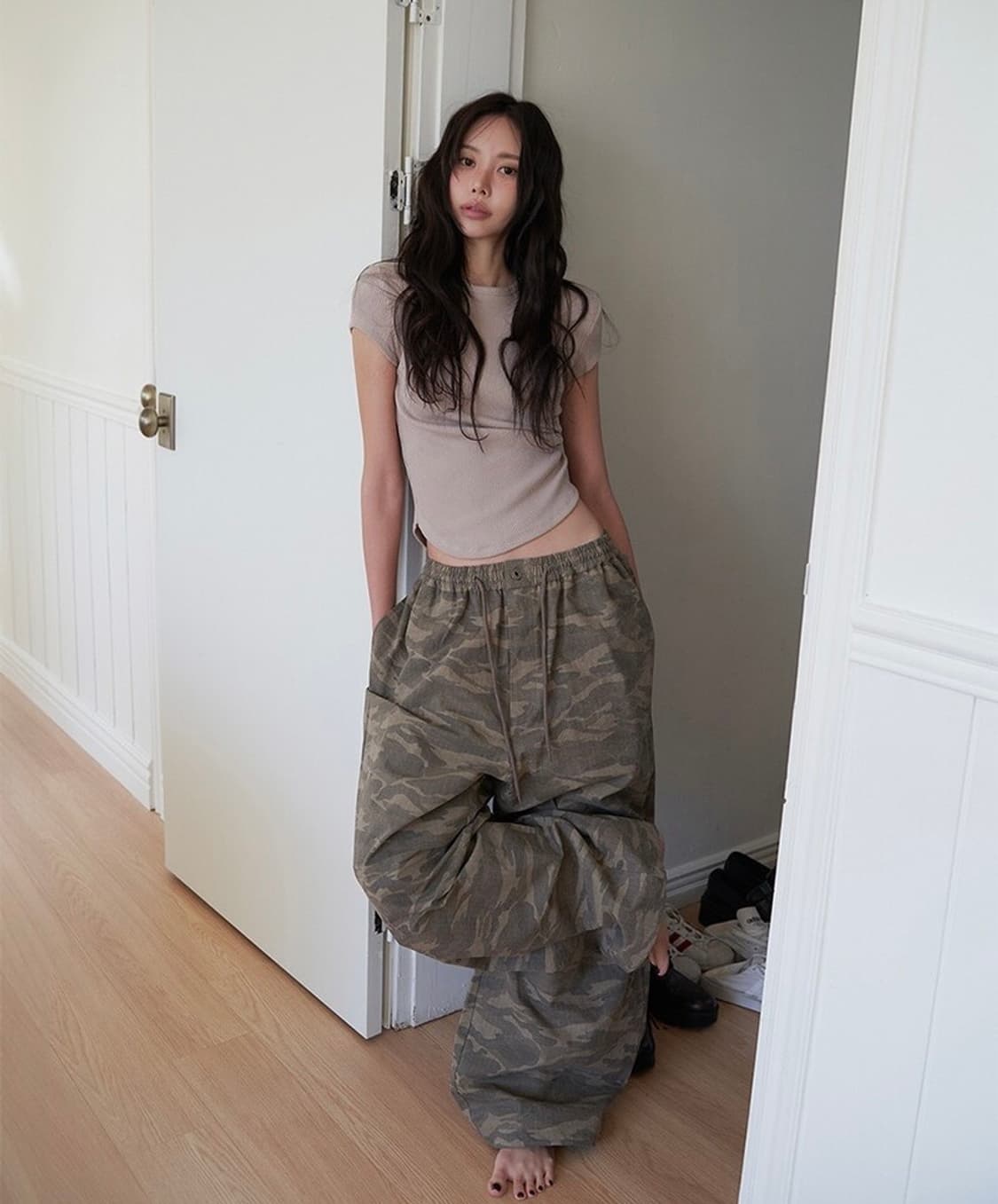 랑거 카모팬츠 rivet point wide banding 상품이미지1