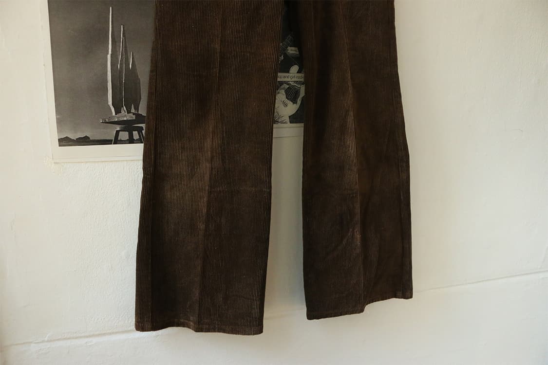 빅존 브라운 코듀로이 부츠컷 팬츠 상품이미지5