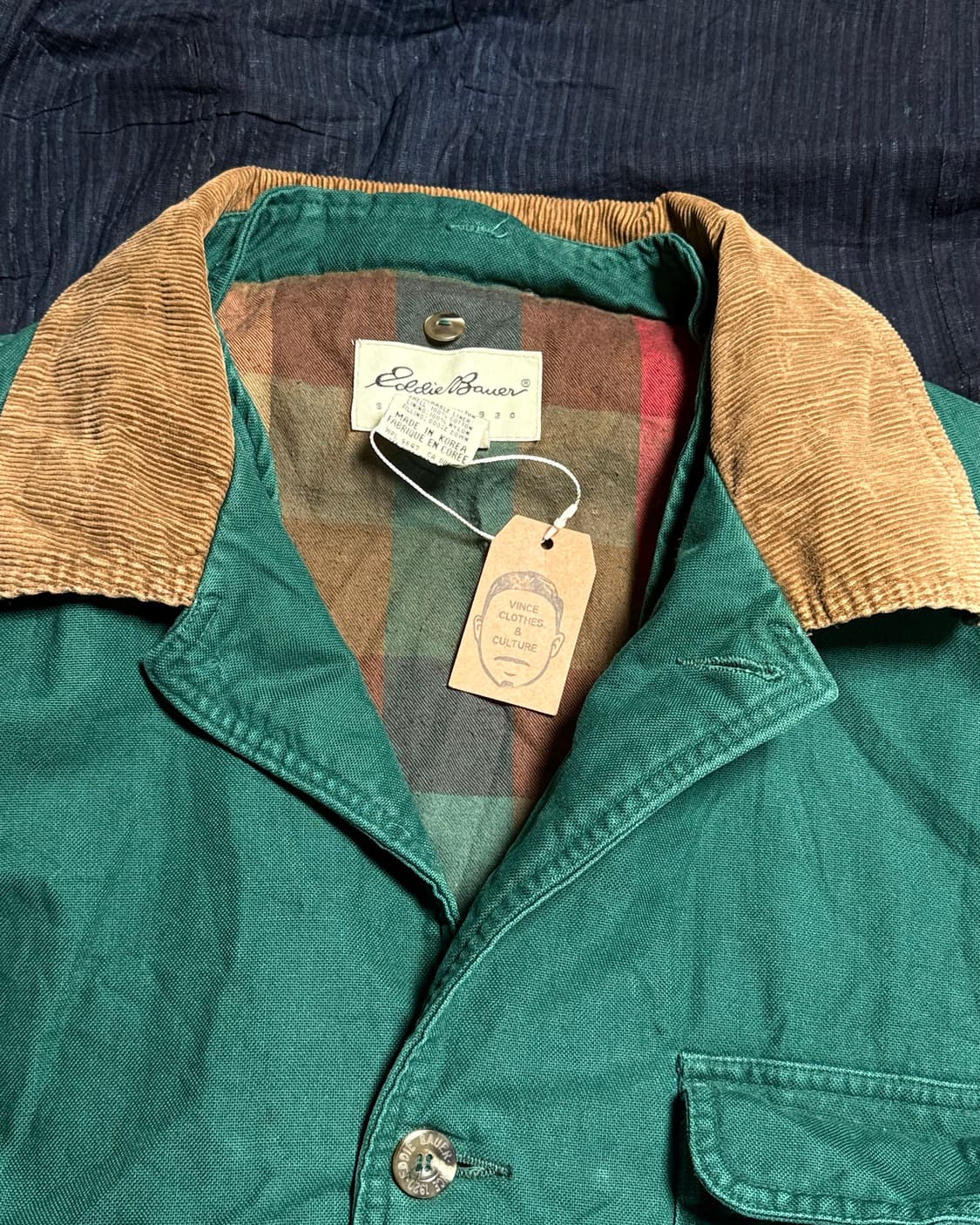 80-90‘s 에디바우어 코튼 헌팅 필드자켓 XL 상품이미지2