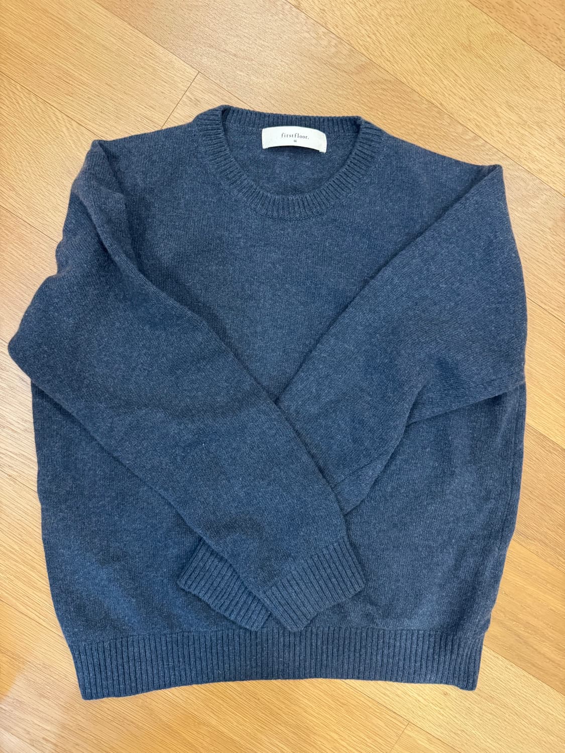 퍼스트플로어 캐시미어 니트 미드나잇/오트그레이 46 상품이미지3