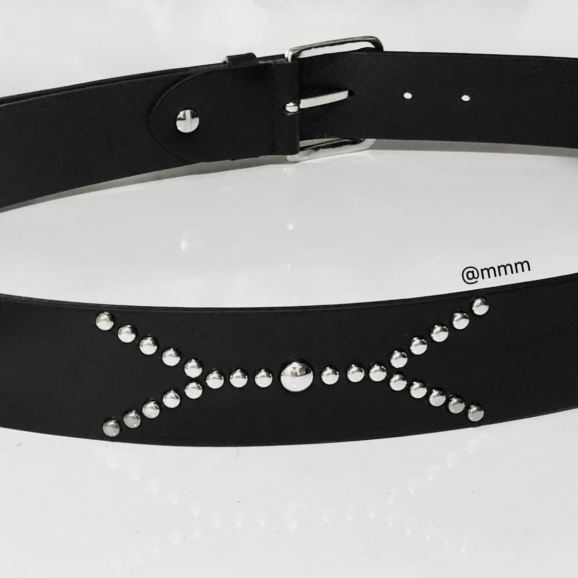 (unisex) 이태리가죽 스터드 벨트 상품이미지5
