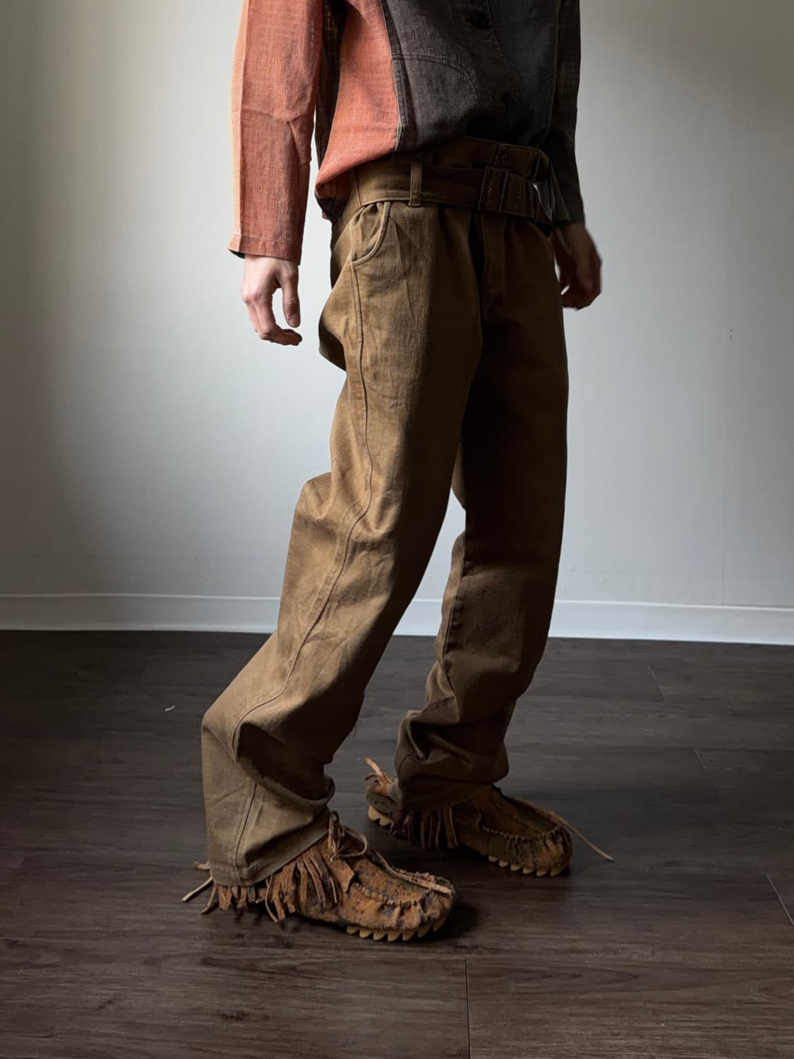 Rageblue 벨티드 샌디 테이퍼드 팬츠 상품이미지3