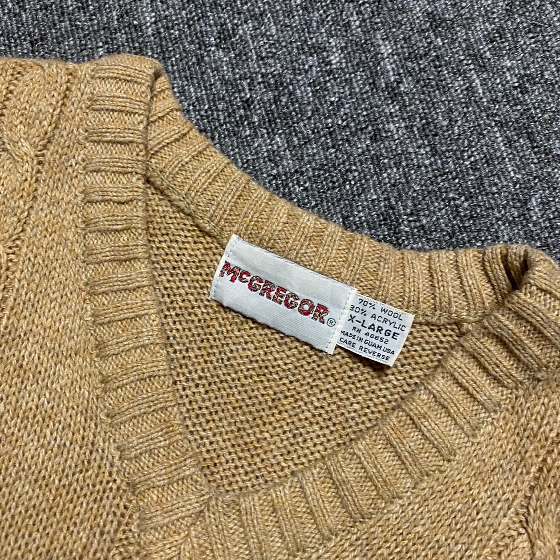 🌊McGregor Cable knit Vest 상품이미지5