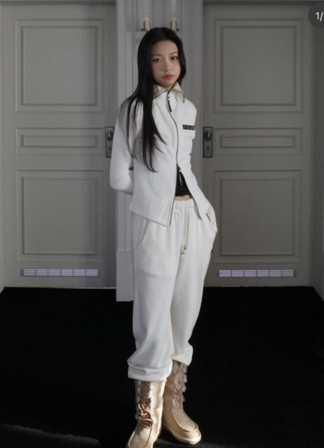 Newalrin emblem Knit Zip Up & Pants SET 상품이미지1