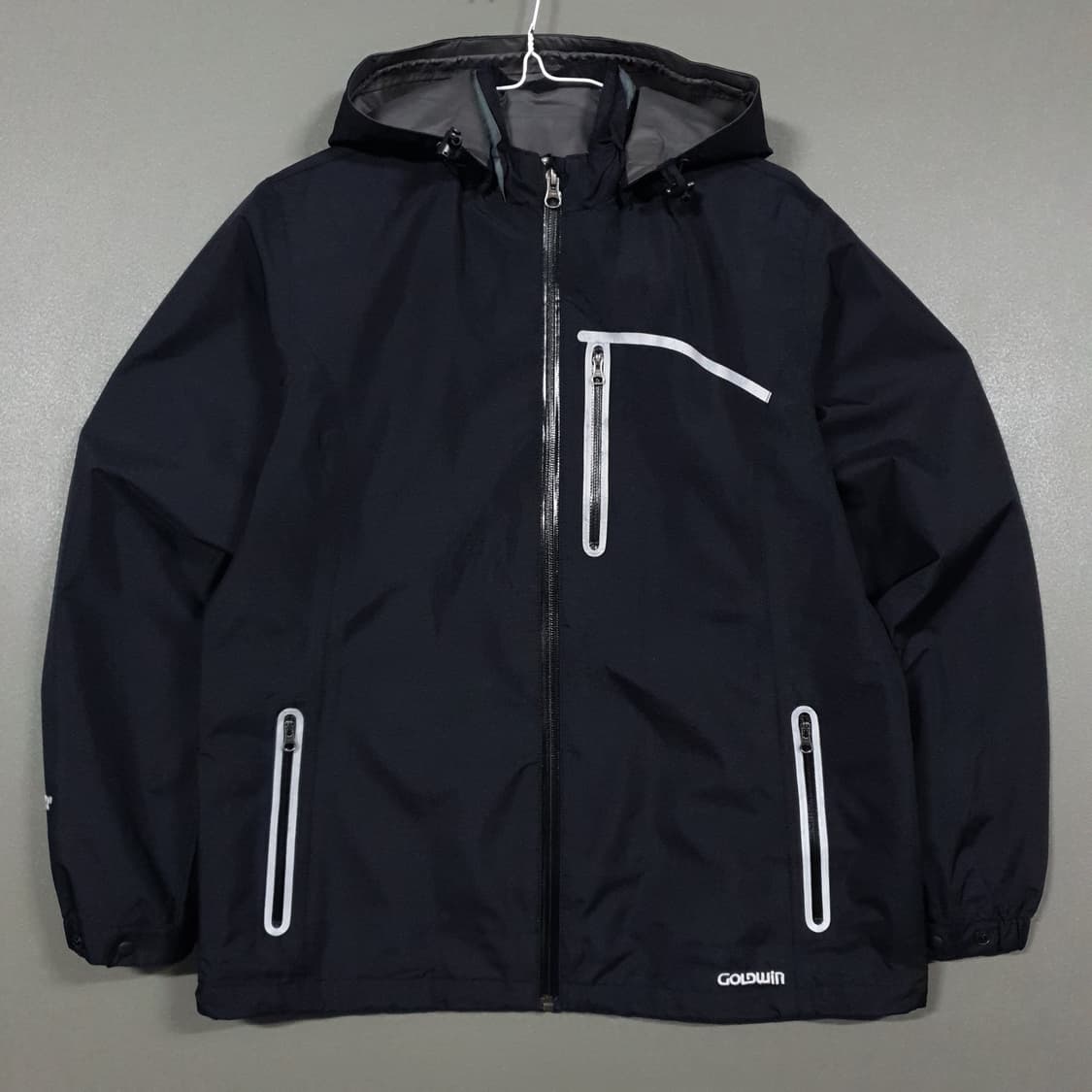 여성 L) 골드윈 고어텍스 팩라이트쉘 바람막이 후드 자켓 블랙 고프코어 상품이미지1