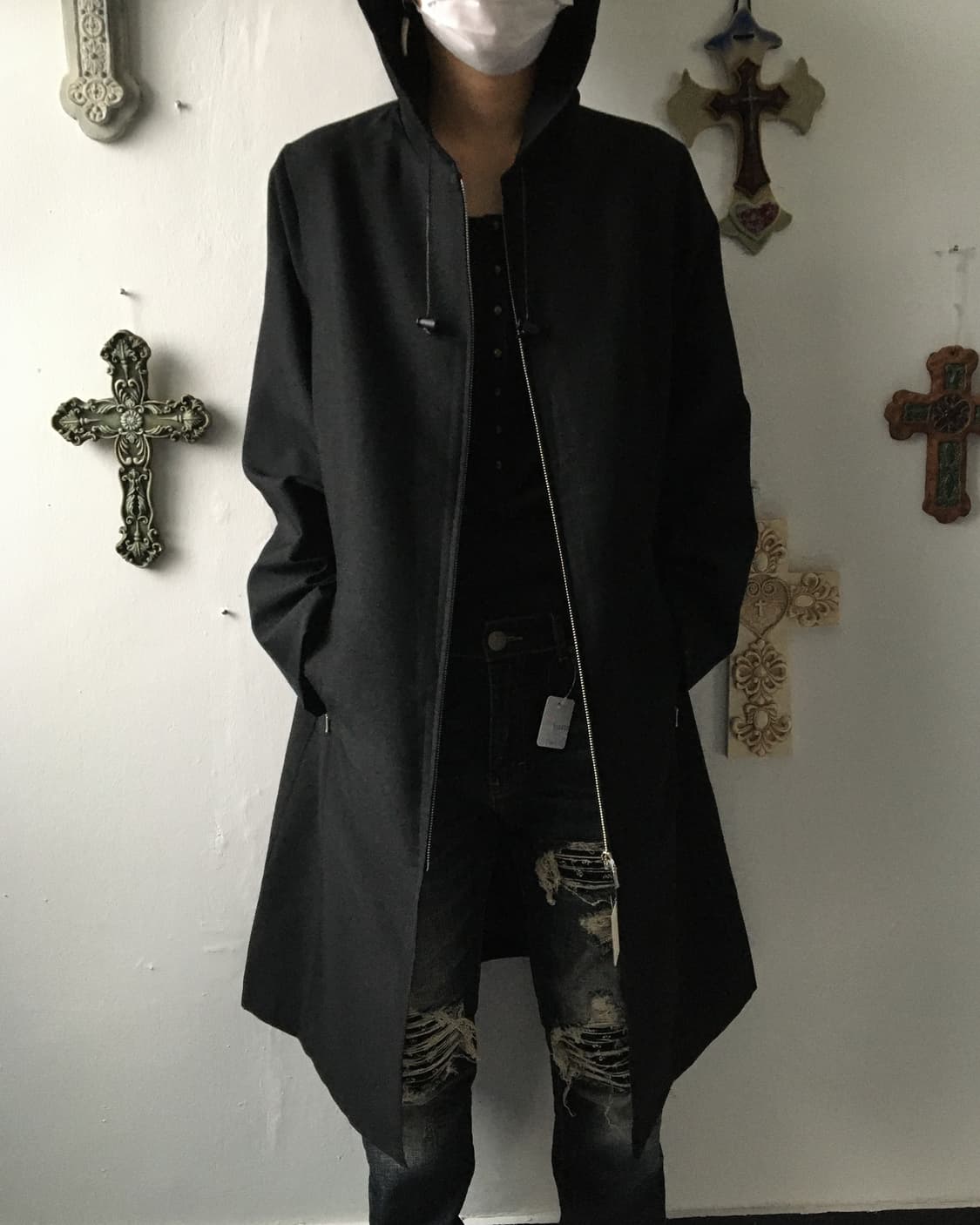 Hood long coat 상품이미지1