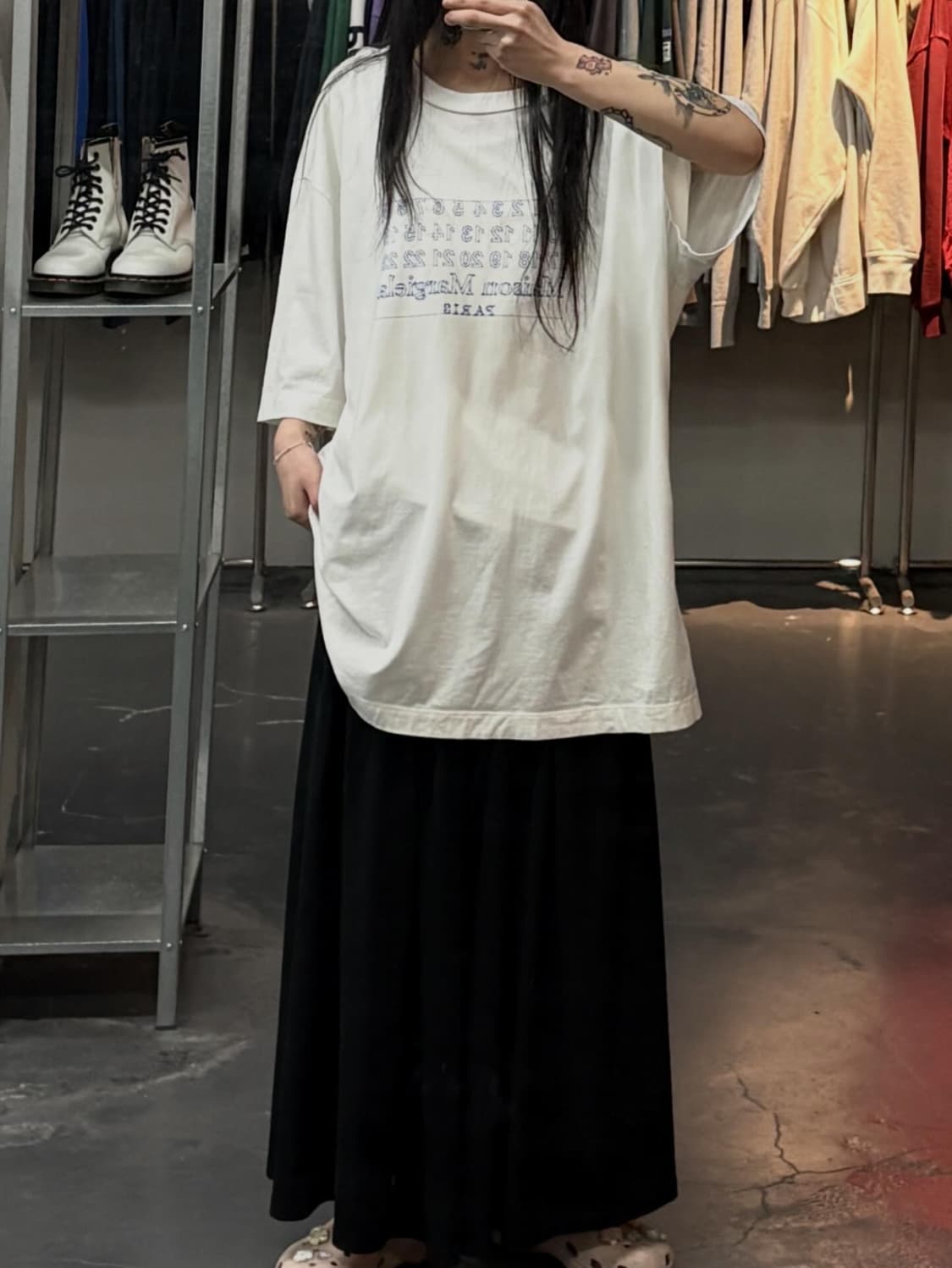 메종 마르지엘라 넘버링 화이트 반팔 A3787 상품이미지1