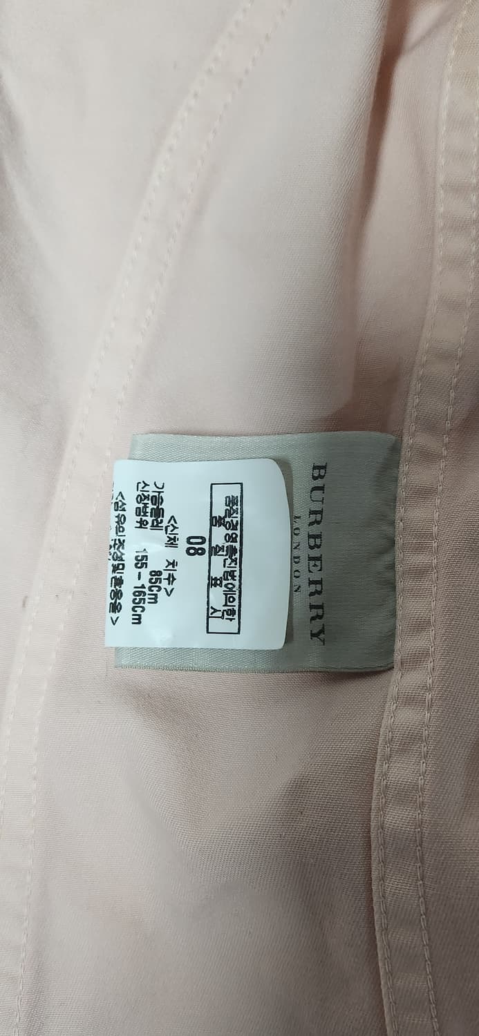 버버리 딸기우유 블레이져 체크 크롭 자켓 상품이미지7