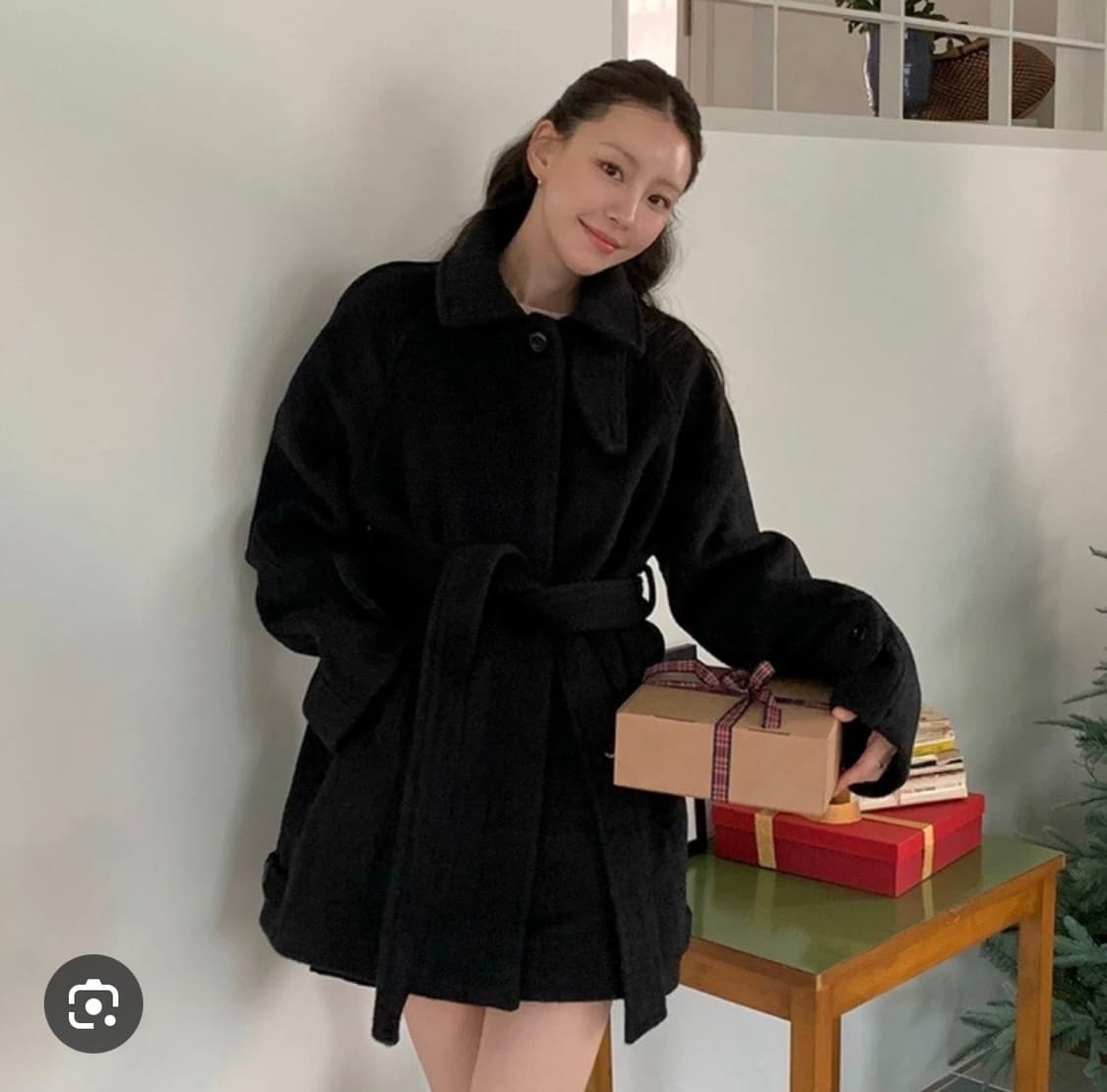 오로 울 하프코트 다크그레이, 하이넥코트 상품이미지4