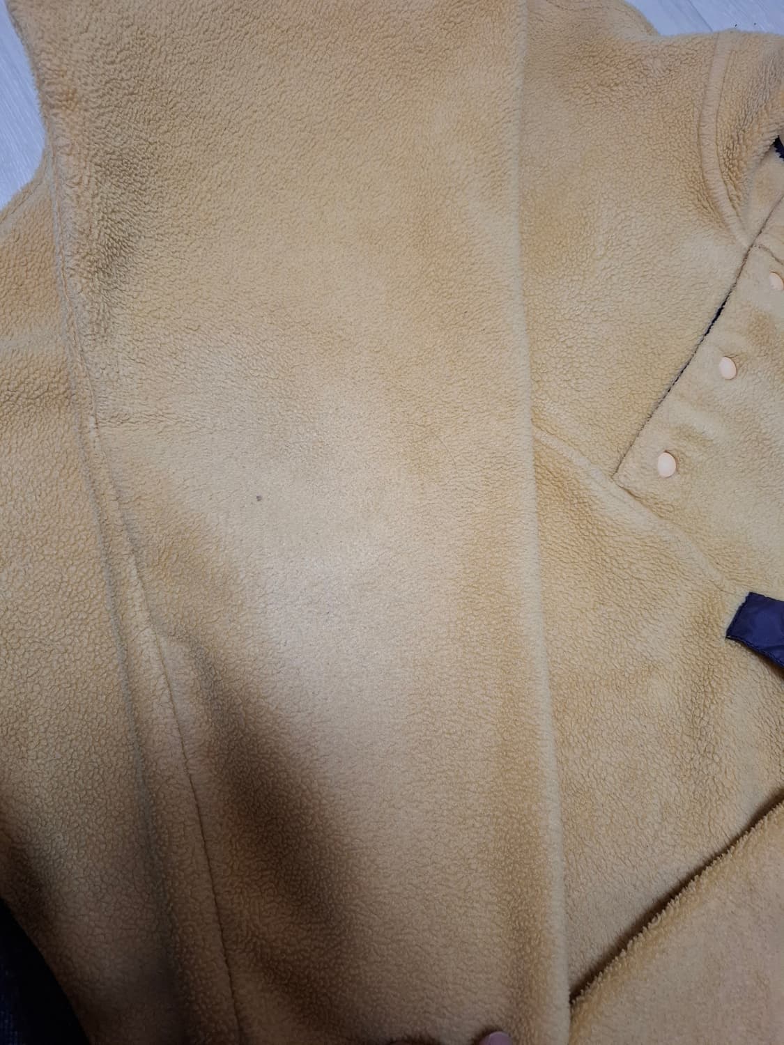 L 파타고니아 90s 포르투칼 빈티지 신칠라 풀오버 플리스 골드 옐로우 상품이미지4