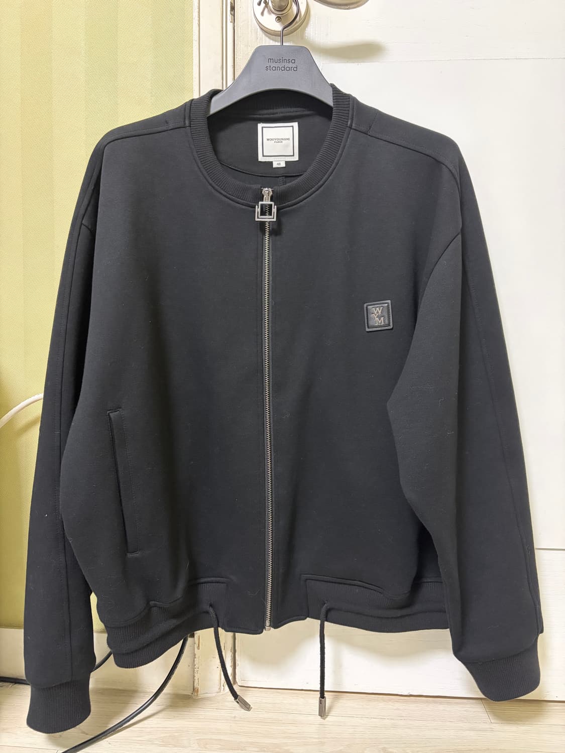 [48] 우영미 블랙 집업 스웨트셔츠 상품이미지1