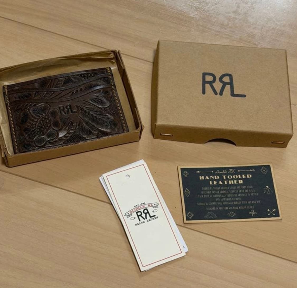 Rrl 카드 지갑 핸드툴드 상품이미지1