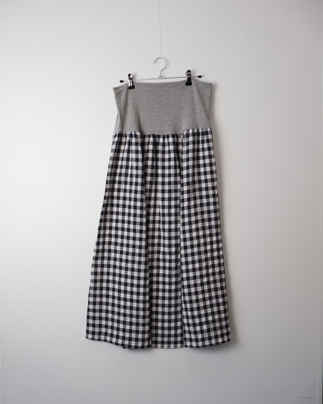 Jpn Poly Checked Long Skirts 상품이미지4