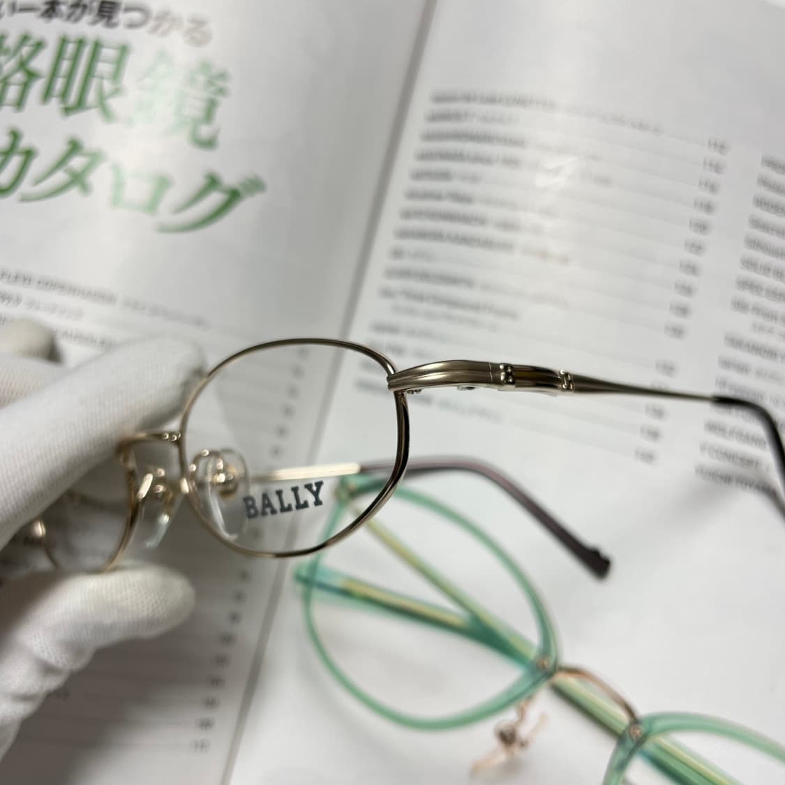 BALLY 발리 명품 골드 티타늄 일본 안경 상품이미지4