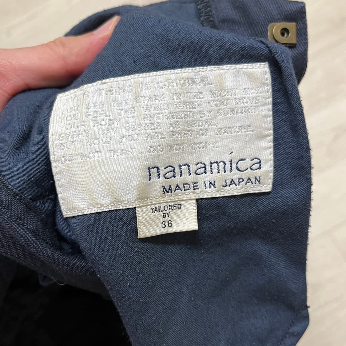 [36] 나나미카 와이드치노 네이비 nanamica 상품이미지4