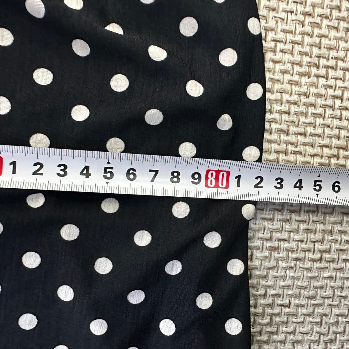 실측확인 여성 폴카 도트 롱 스커트 0331D 상품이미지5