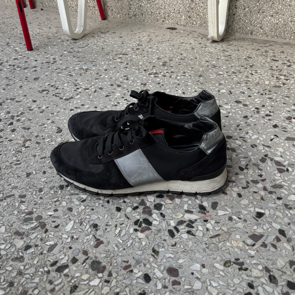 prada sport linea rossa suede sneakers 상품이미지2