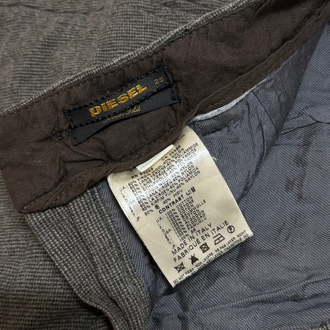 Diesel Black Gold 울 테일러드 쇼츠 상품이미지5