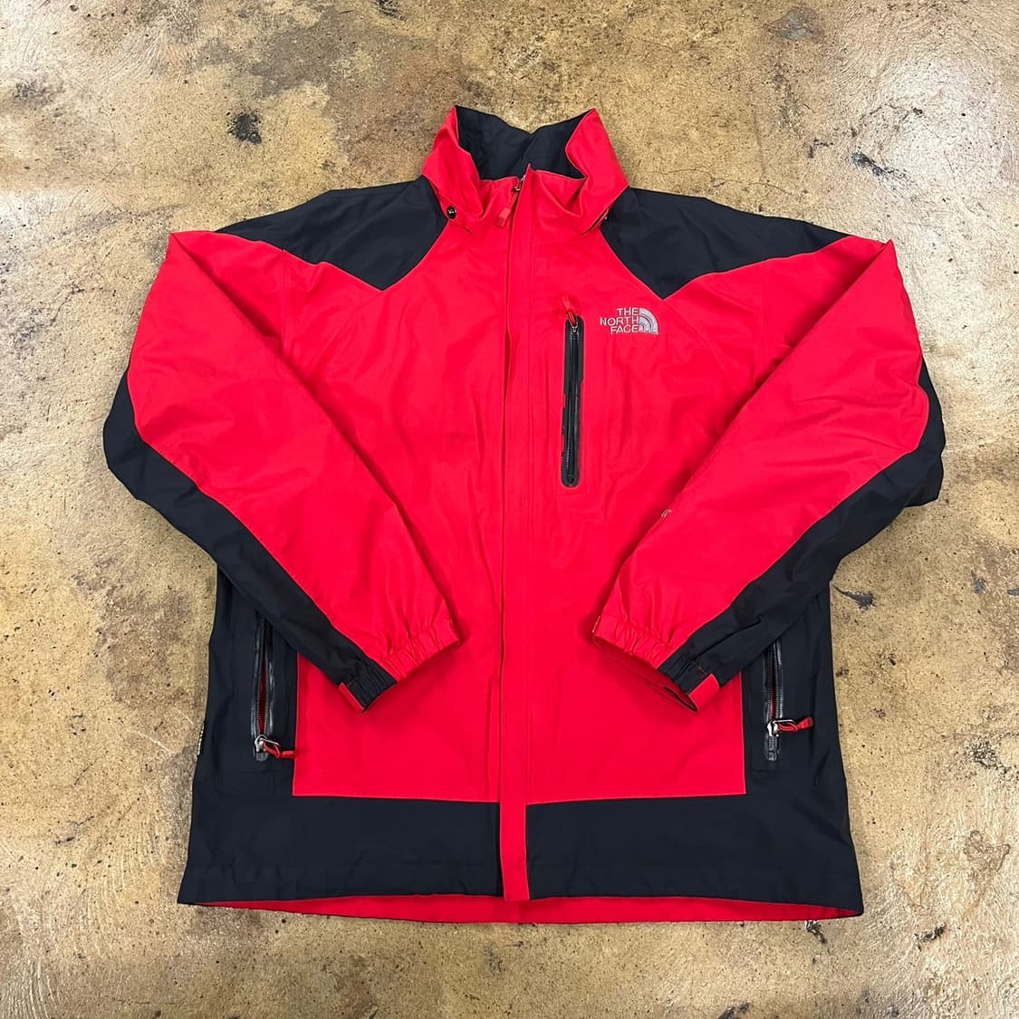 [정품/M] 노스페이스 바람막이 자켓 레드 블랙 b8 상품이미지2