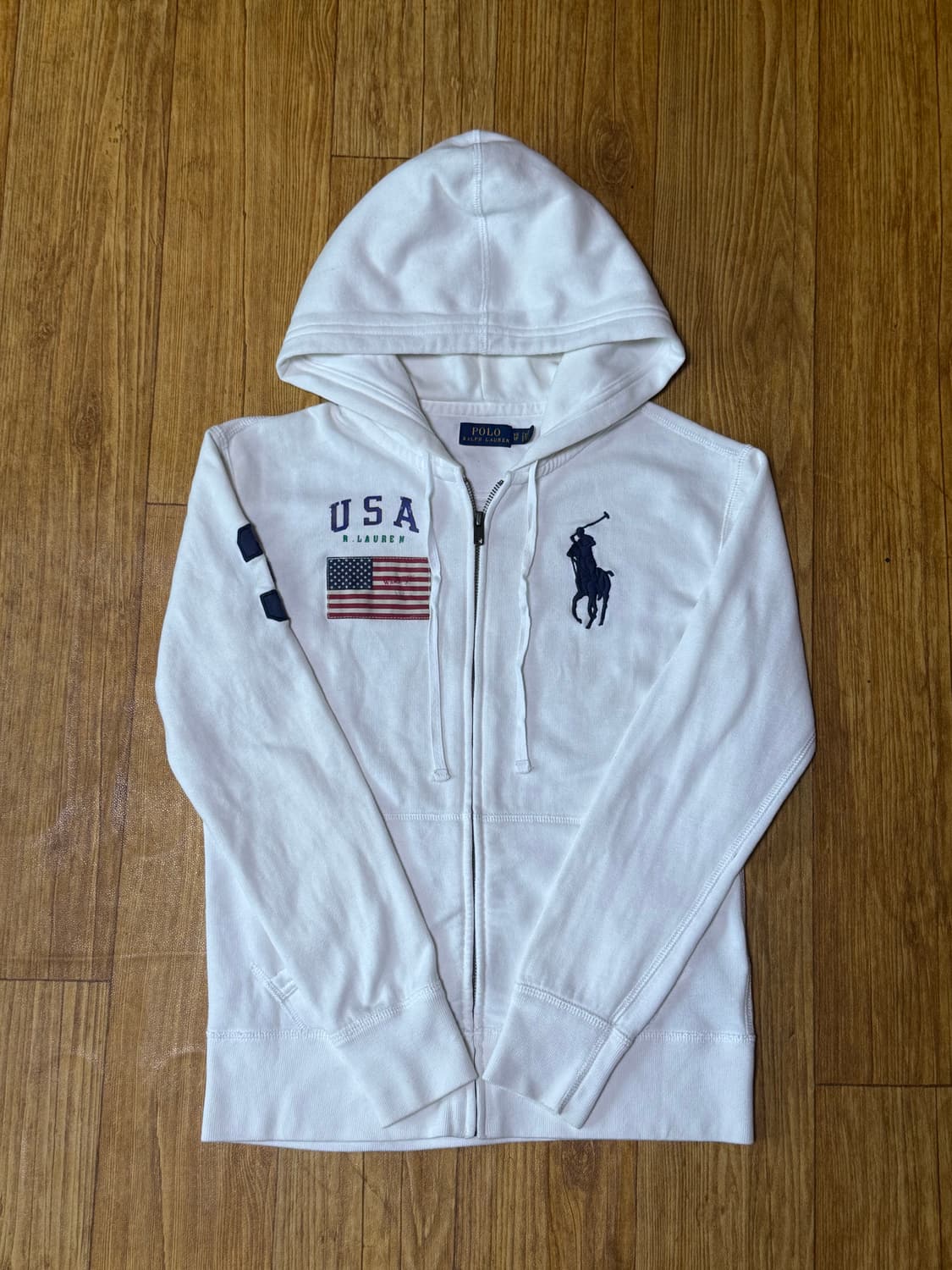 폴로 랄프로렌 빅포니 성조기 후드집업 상품이미지1