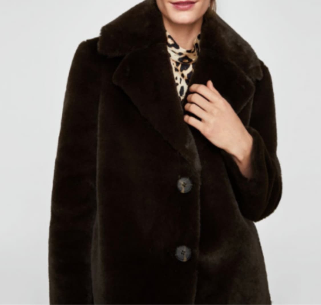 ZARA 자라 테디베어 퍼 자켓 상품이미지5