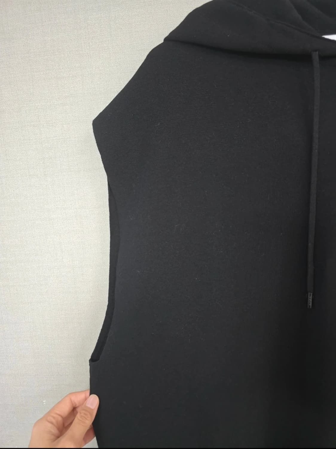 솔리드옴므 후드 니트베스트 상품이미지3