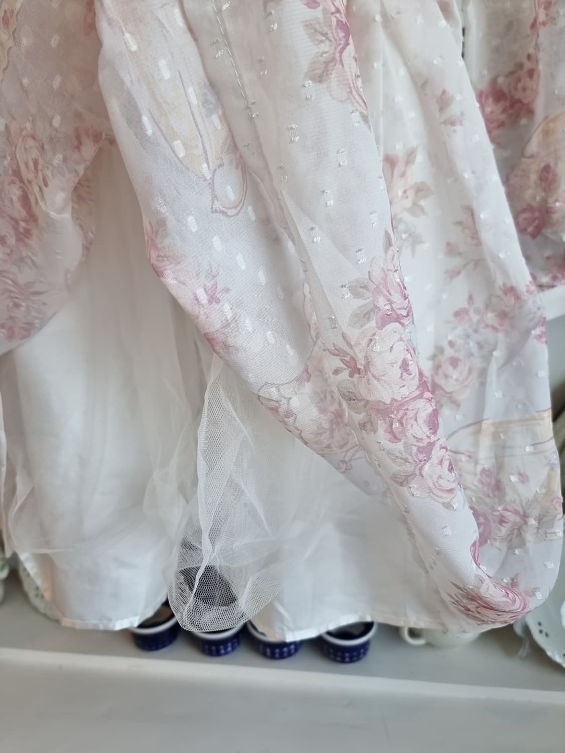 Liz Lisa(리즈리사) 티세트 플라워 프릴 오프숄더 원피스 상품이미지5