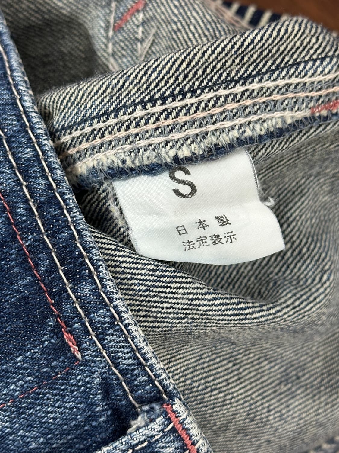 Betty smith 빈티지 Y2K 로우라이즈 5부 워싱 데님팬츠 상품이미지7