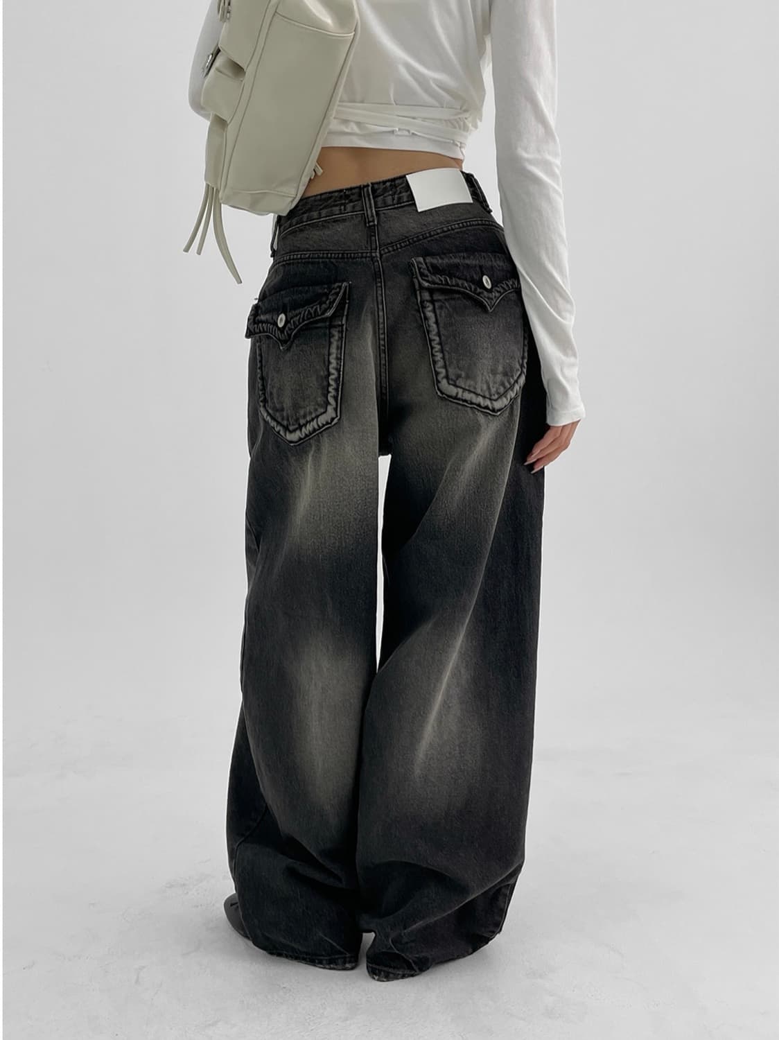 OOTJ 카리나 와이드 데님 팬츠 상품이미지3