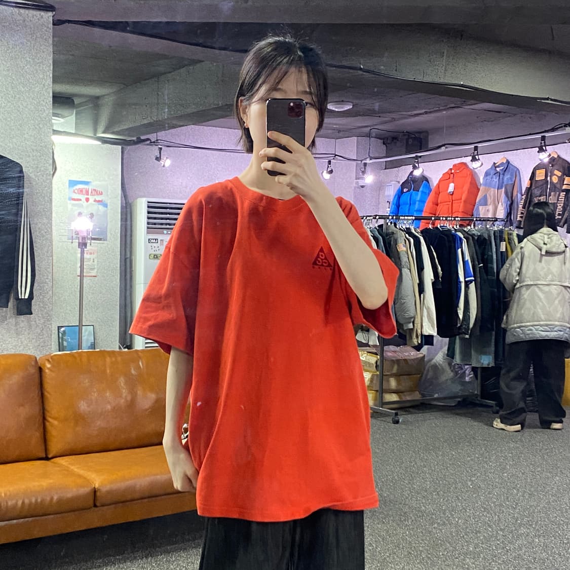 나이키 acg 스몰로고 오렌지 반팔티 B4233 상품이미지1