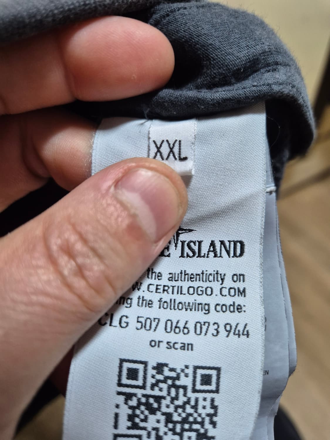 [XXL] 16FW 스톤아일랜드 나일론 후드 집업 차콜 회색 상품이미지5