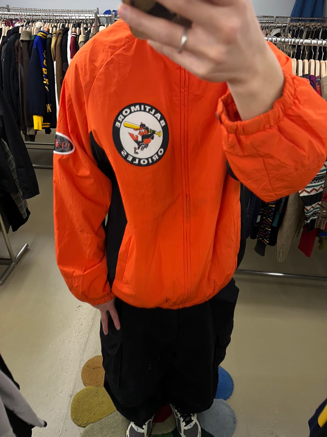 마제스틱) 기모 바람막이 자켓 야구점퍼 L 상품이미지2