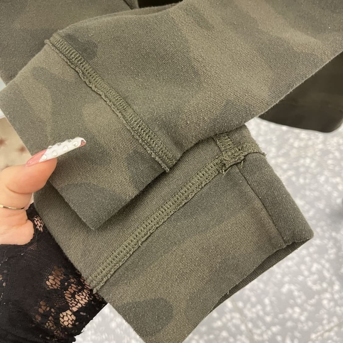 아베크롬비 빈티지 밀리터리 카모플라주 후드티 XL C10310 상품이미지7