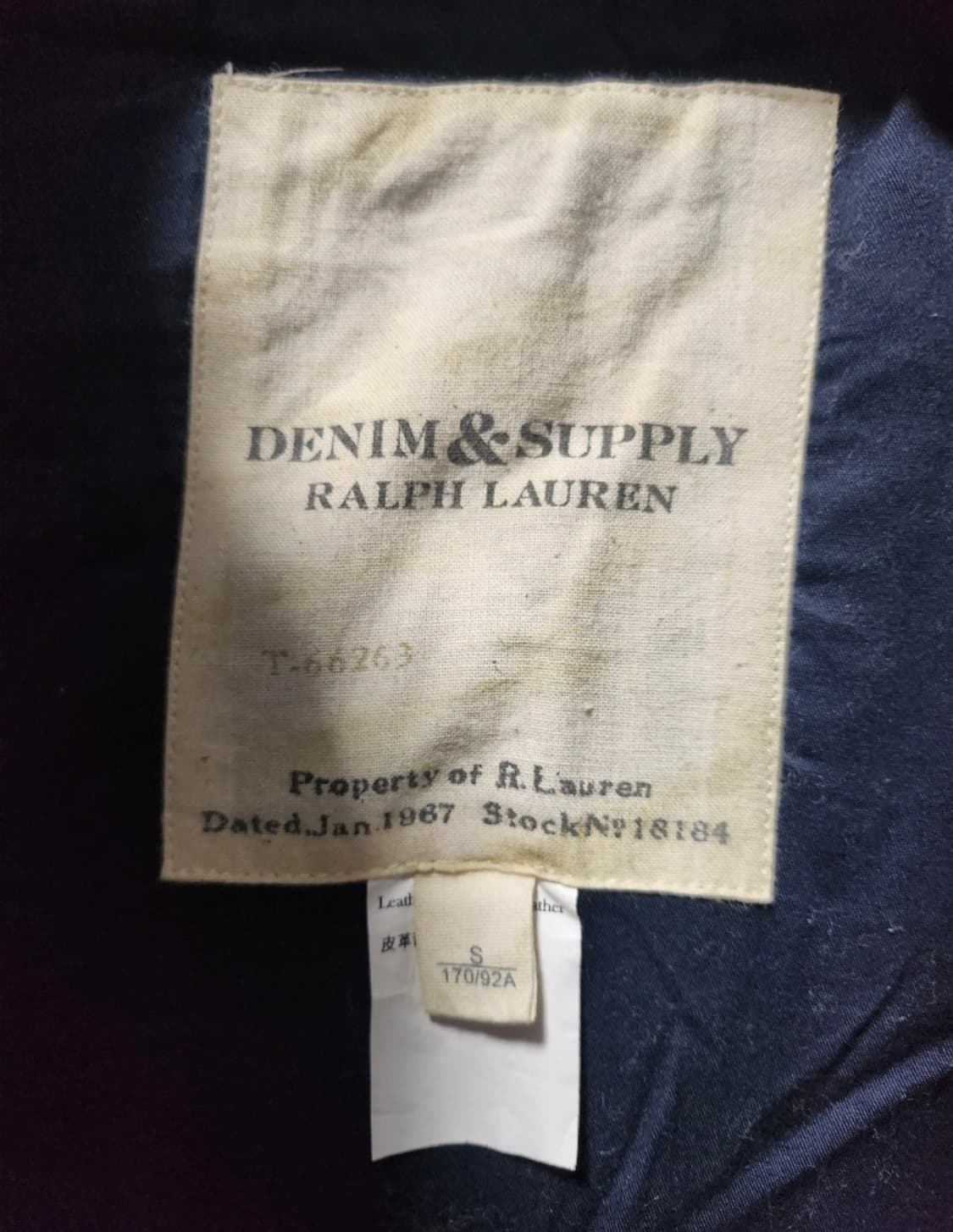 폴로 랄프로렌 데님앤서플라이 패치워크 패딩 베스트 조끼 S 상품이미지5